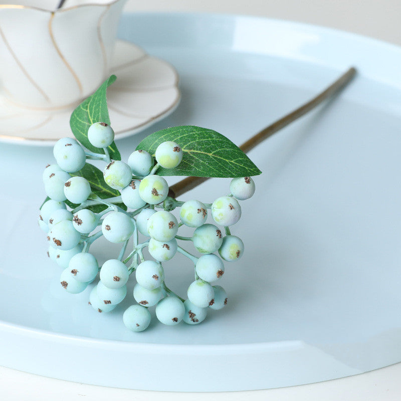 11 Inch Artificial Frosted Berry Stems, 10 Pcs Bulk Wholesale