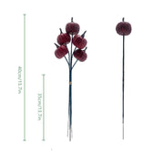 50 Pcs Black Artificial Flower Stems 12 Inch Faux Silk Flowers for Crafts Halloween Decor