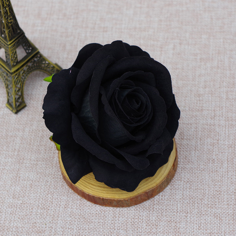 10 Pcs Artificial Bionic Flannel Rose Heads for DIY Wedding Party Baby Shower Decoration
