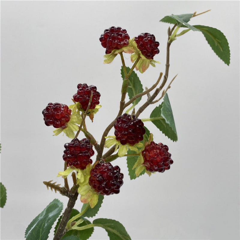 10 Pcs Artificial Raspberry Berry Stems Branches Picks Bulk Wholesale