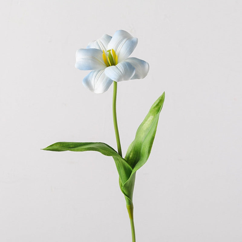 18 Inch Artificial Tulip Stems with Leaves, 10 Pcs Real Touch Silk Flowers Bulk