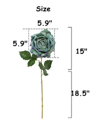 3 Pcs Vintage 1970s Style Silk Rose Stems Wedding Flower Arrangement