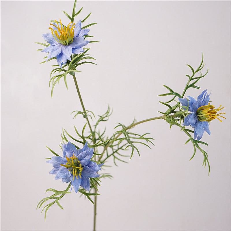 27 Inch Artificial Love-in-a-Mist Flower Stems Bulk Quantity
