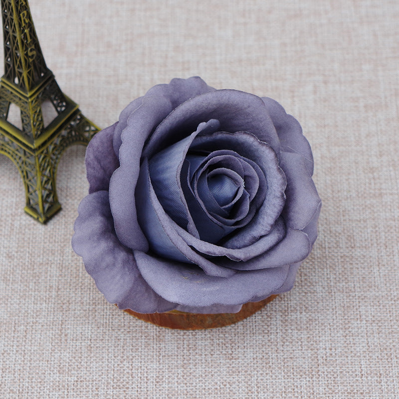 10 Pcs Artificial Bionic Flannel Rose Heads for DIY Wedding Party Baby Shower Decoration