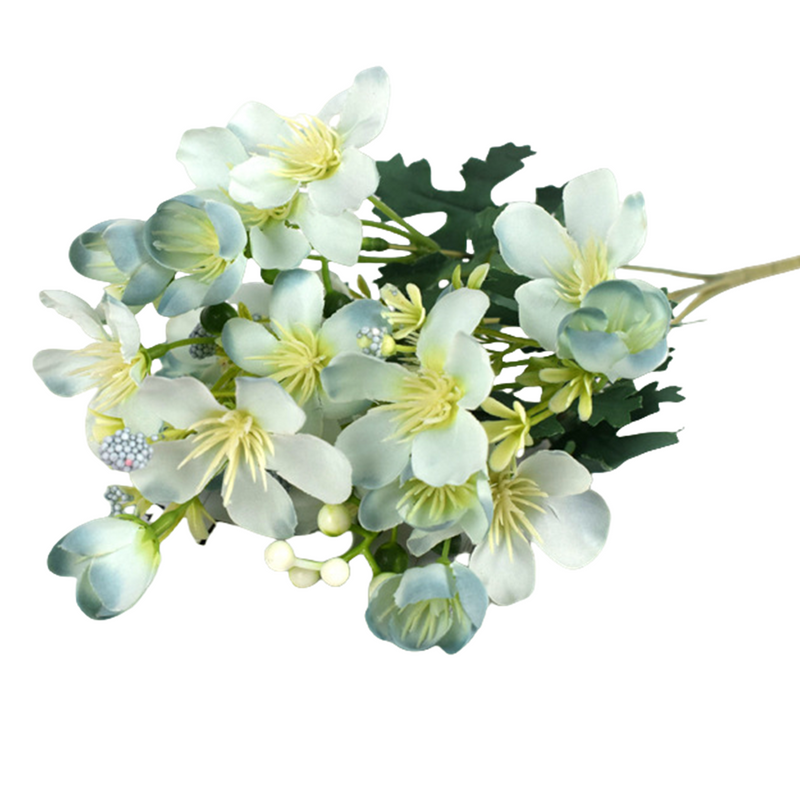 13 Inch Artificial Cherry Blossom Bush, Small Cherry Flowers, Bulk Quantity