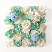 15 x 15 Inch 3D Silk Rose Flower Wall Panels Bulk Floral Decorative Panels