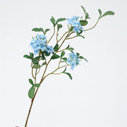 2 Pcs 33.4 Inch Blue Plumbago Artificial Silk Flower Stems