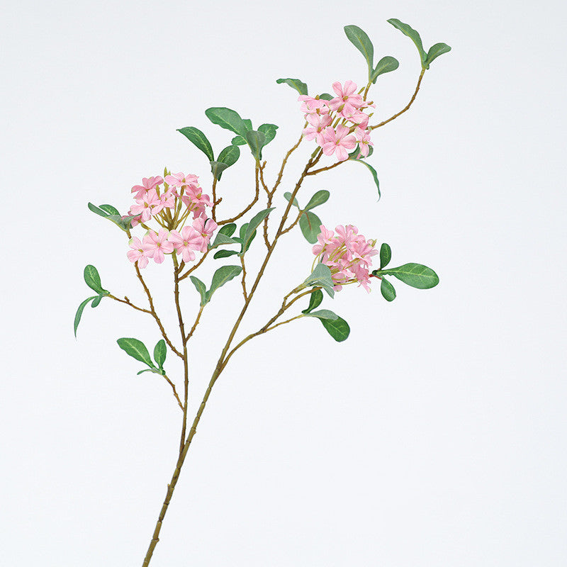 2 Pcs 33.4 Inch Blue Plumbago Artificial Silk Flower Stems