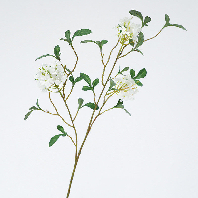 2 Pcs 33.4 Inch Blue Plumbago Artificial Silk Flower Stems