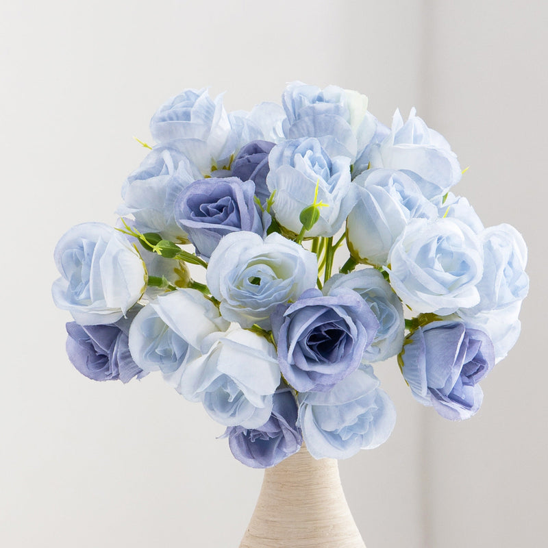 13 Inch Silk Artificial Rose Bouquet, 10 Stems, Bulk Wholesale Flowers