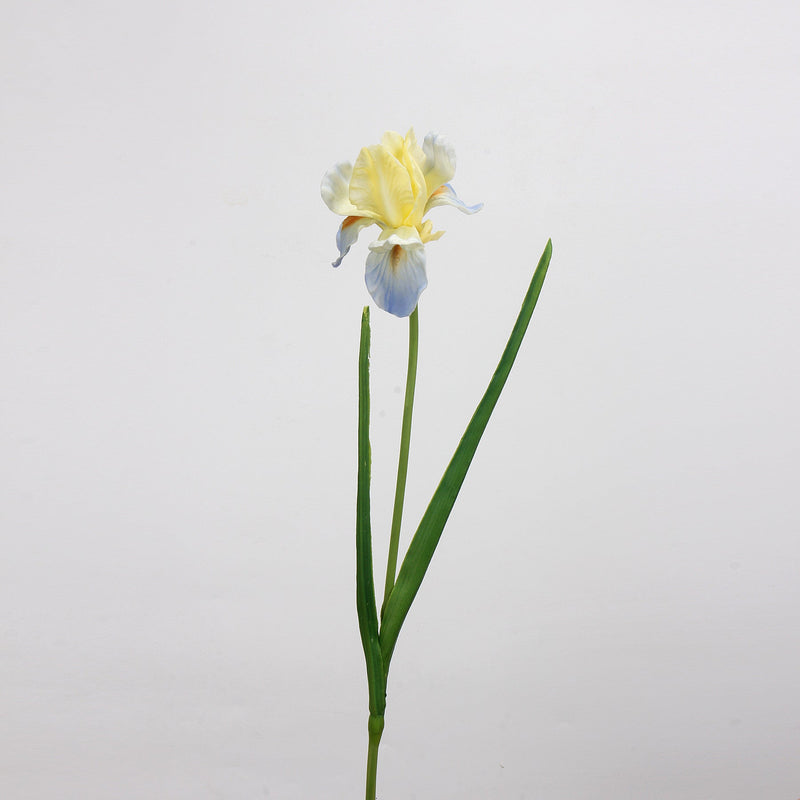 21.5 Inch Artificial Iris Stems 10 Pcs Real Touch Silk Flowers Bulk Wholesale