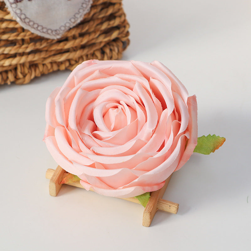 Cabbage Rose Silk Flower Heads 50 Pcs Artificial Flowers for DIY Wedding Bouquets Centerpieces Home Decor