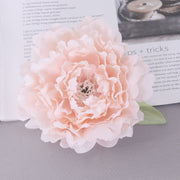 2 Pcs Artificial Faux Peony Flower Heads for Crafts, Bulk Pack