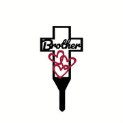 Cemetery Memorial Cross Stake Iron Graveyard Marker Bulk Quantity Durable Artificial Material