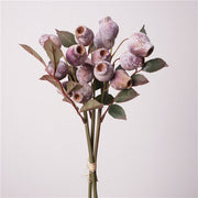 3 PCS 12 Inch Artificial Lithocarpus Pachylepis Fruit Stems Faux Pipe Fruits for Vase Fillers