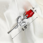 3.5 Inch Small Artificial Crystal Rose – Bulk Quantity, Decorative Flower for Gifts