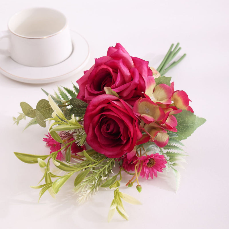15.7 Inch Artificial Rose Bouquet, Bulk Bundle, Wholesale Quantity