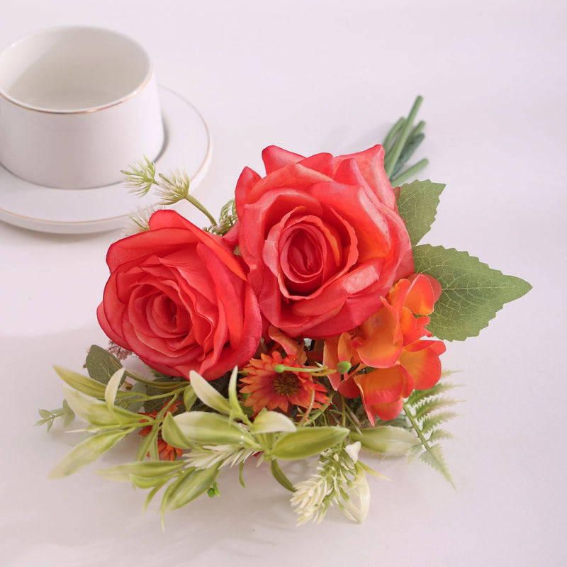15.7 Inch Artificial Rose Bouquet, Bulk Bundle, Wholesale Quantity