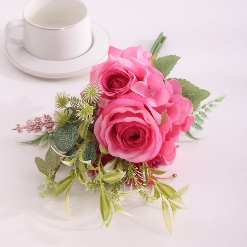15.7 Inch Artificial Rose Bouquet, Bulk Bundle, Wholesale Quantity