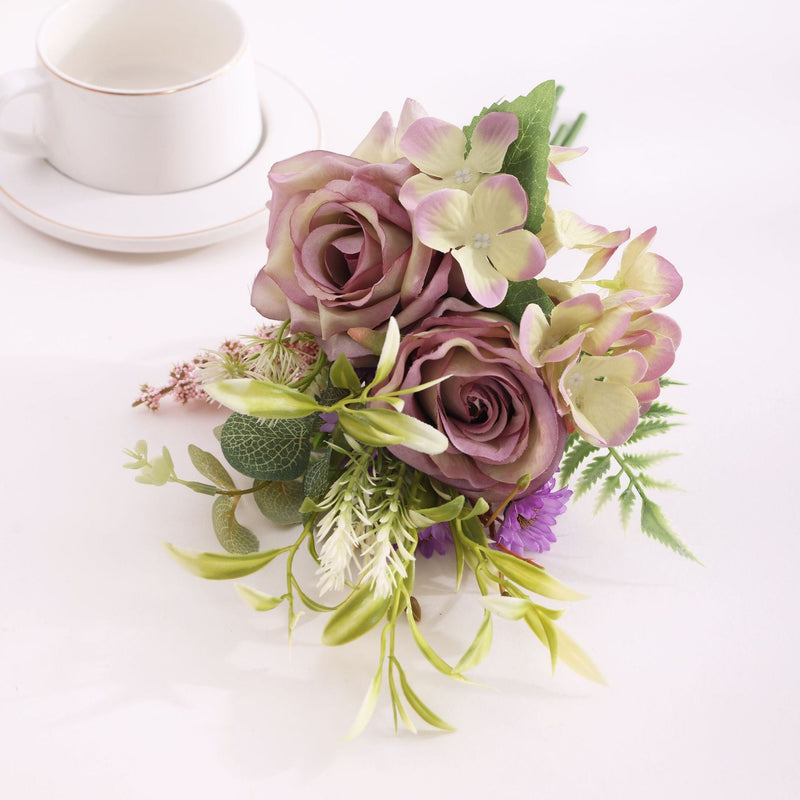 15.7 Inch Artificial Rose Bouquet, Bulk Bundle, Wholesale Quantity