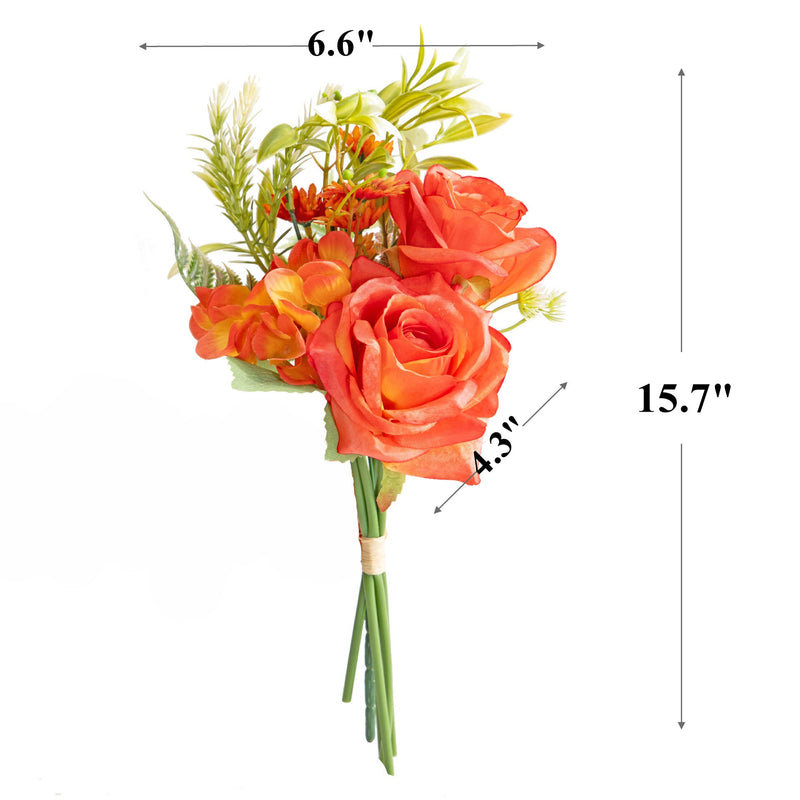 15.7 Inch Artificial Rose Bouquet, Bulk Bundle, Wholesale Quantity