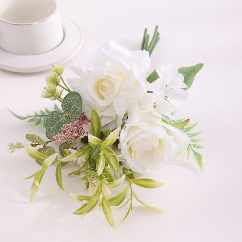 15.7 Inch Artificial Rose Bouquet, Bulk Bundle, Wholesale Quantity