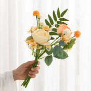 13 Inch Faux Peony Bouquet 10 Stems Artificial Silk Flowers for Wedding Crafts Bulk Bundle
