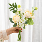 13 Inch Faux Peony Bouquet 10 Stems Artificial Silk Flowers for Wedding Crafts Bulk Bundle