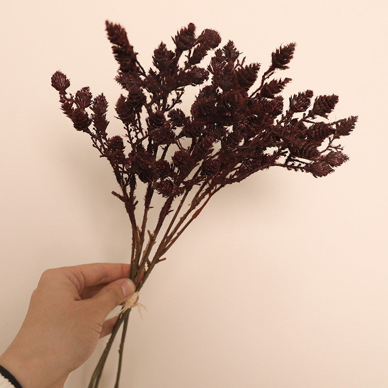16.5 Inch Artificial Autumn Pine Cone Branches 10 Pcs Realistic Fall Winter Foliage for Thanksgiving Christmas Decor