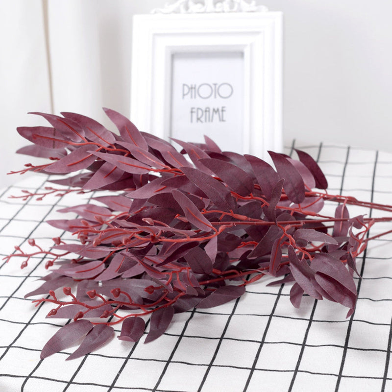 20 Inch Artificial Willow Bush Greenery Plant 1 Pc Bulk Wholesale