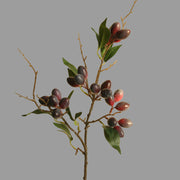 31 Inch Artificial Olive Fruit Branches 10 Pcs Extra Long Silk Tree Plant Stems