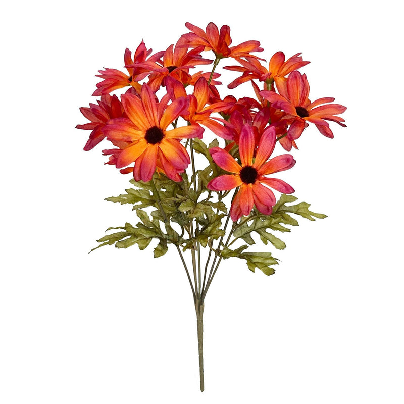 13.7 Inch Artificial Daisy Bush Bouquet 10 Pcs Faux Silk Flowers Fall Autumn Home Decor