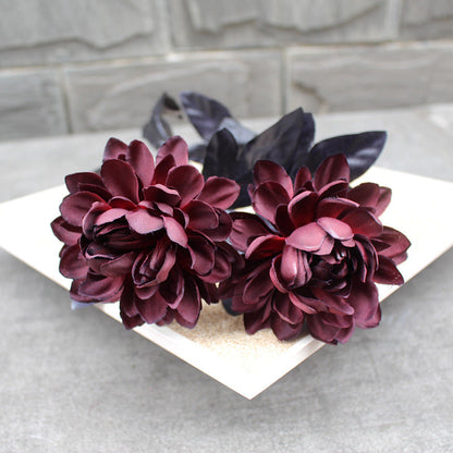 10 Pcs 15 Inch Artificial Dahlia Stems Halloween Flowers Bulk Wholesale