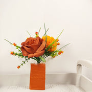 Exclusive Floral Pocket Boutonnieres 12 Pcs Artificial Flowers for Wedding Ceremony Anniversary Dinner Party Prom