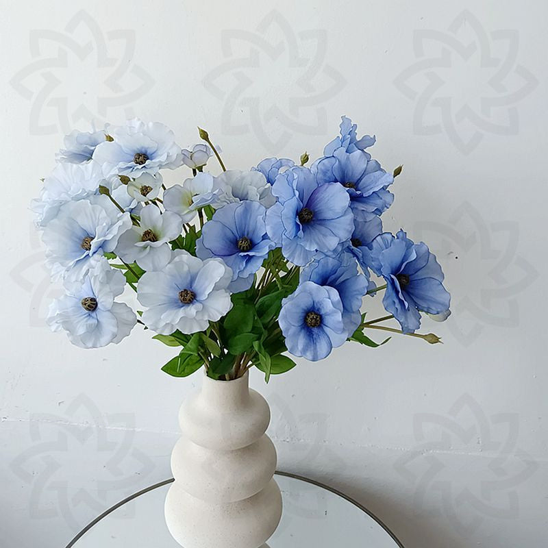 19 Inch Butterfly Ranunculus Stems 10 Pcs Silk Artificial Flowers Bulk
