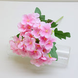 Bulk 12.6" Hydrangea Bush Artificial Silk Flowers for Home Wedding and Party Decoration Wholesale