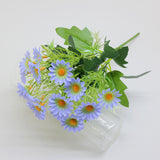 Bulk 13" Artificial Daisy Flowers Bush UV Resistant Fake Flowers for Home Garden Decorations Wholesale