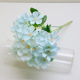 Bulk 12.6" Hydrangea Bush Artificial Silk Flowers for Home Wedding and Party Decoration Wholesale