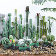 10 Pcs Artificial Cactus Stems Bulk Set Faux Succulent Plants for Landscaping