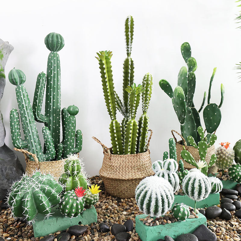 10 Pcs Artificial Cactus Stems Bulk Set Faux Succulent Plants for Landscaping