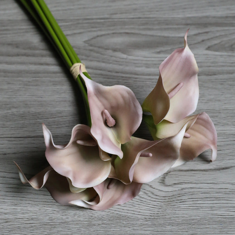 13 Inch Calla Lily Bouquet 12 Stems Real Touch Artificial Flowers for Table Centerpieces