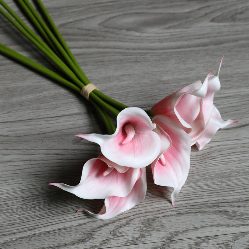 13 Inch Calla Lily Bouquet 12 Stems Real Touch Artificial Flowers for Table Centerpieces