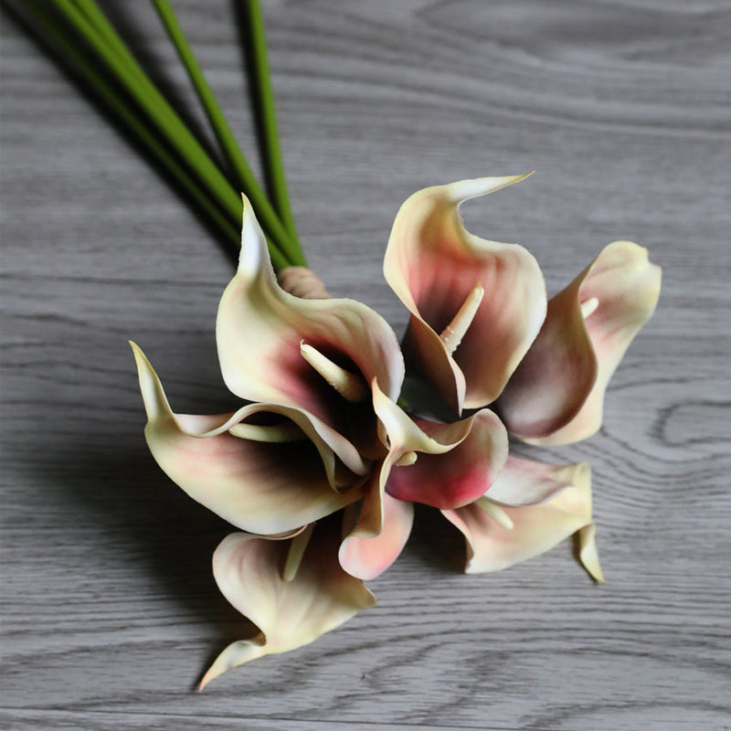 13 Inch Calla Lily Bouquet 12 Stems Real Touch Artificial Flowers for Table Centerpieces