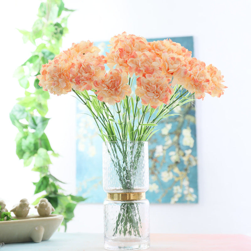 19 Inch Artificial Silk Carnation Flowers Bulk Wholesale