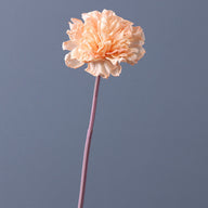 Bulk Autumn Silk Flowers 17" Burnt Retro Curly Edge Carnation Stems Wholesale