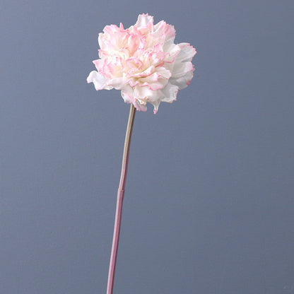 Bulk Autumn Silk Flowers 17" Burnt Retro Curly Edge Carnation Stems Wholesale