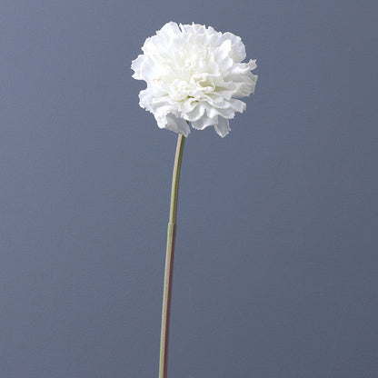 Bulk Autumn Silk Flowers 17" Burnt Retro Curly Edge Carnation Stems Wholesale