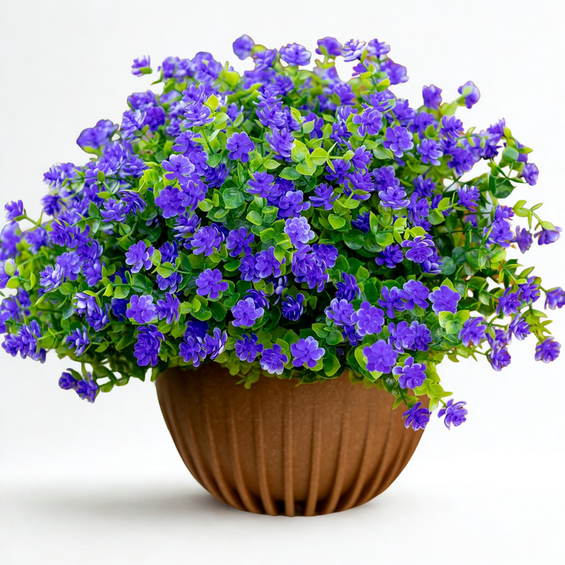 12 PCS Artificial Flowers Stems, 12 Inch UV Resistant Lifelike Greenery for Indoor Outdoor Pots and Planters