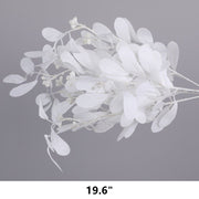 Artificial White Flowers Combo - 6 Stems Silk Floral Arrangement