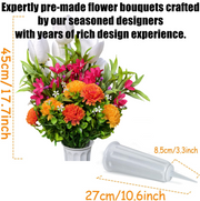 11 Styles Artificial Funeral Flowers with Vase Bulk Memorial Flowers Wholesale Set